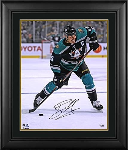 ראיין גטזלאף אנהיים ברווזים ממוסגרים עם חתימה של 16 x 20 גופיות חלופיות צילום צילום - שדרוג מחצלת זמש - תמונות NHL עם חתימה