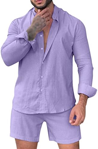 תלבושות קיץ של XXBR לגברים עם שרוול קצר כפתור מזדמן חולצה/גזעי שחייה 2 חלקים חוף חוף הוואי חולצות