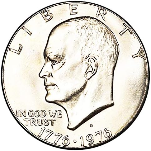1976 D סוג 2 BU Bicentennial Eisenhower Dollar Choice Uncirulated Us Mint