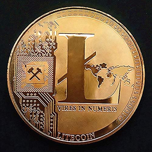 מטבע ביטקוין יצירתי מזכרות זהב מצופה מתנה אספנית מעט Ethereum Litecoin Art Collection מטבע זיכרון פיזי