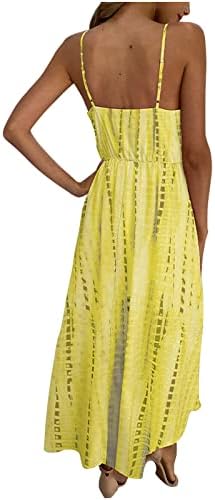 רצועות ספגטי נשים מיני שמלת שמלת שרוולים עמוק V צוואר חוף שמלת חוף
