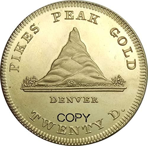 ארצות הברית של אמריקה 1860 קלארק גרובר וחברה 20 $ מטבעות עותק פליז של עשרים דולר