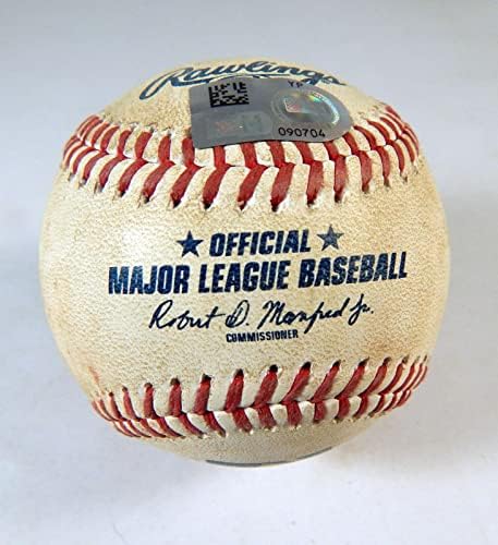 2022 משחק Mats Marlins של ניו יורק השתמש בייסבול אדוארד קבררה ג'ף מקניל פוען - משחק משומש בייסבול