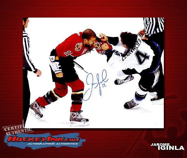 ג'רום איגינלה להבות חתומות 8x10 צילום -70115 - תמונות NHL עם חתימה