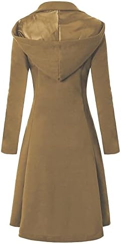 מעילי חורף Topunder לנשים שרוול ארוך עם שרוול מכסה סוודור סוודור חולצה קדמית פתוחה סווטשירט של הלבשה חיצונית