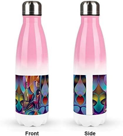 כוסות יין 17oz בקבוק מים ספורט נירוסטה ואקום מבודד צורת קולה בקבוק ספורט לשימוש חוזר