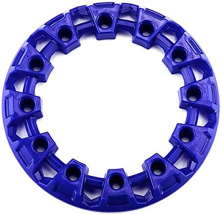 מגני שפת גלגל טרקטורונים של PSLER 4 חבילות 6 אינץ 'שפת גלגל קישוטים משונו חלקים כחולים