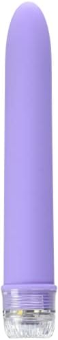 דוק ג'ונסון Velvet Vibe Vibe - ויברטור רב -מהיר של 7 אינץ ' - פלסטיק ABS עם גימור מגע קטיפה חלק - נהדר לגירוי פנימי וחיצוני - לבנדר