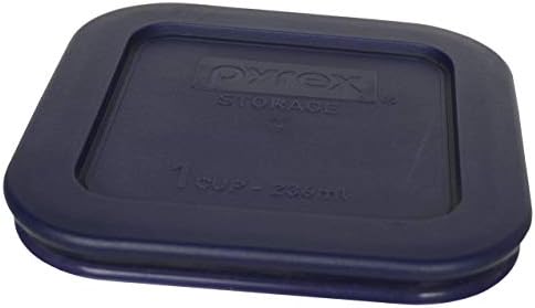 פיירקס 8701-מחשב 1 כוס כחול מרובע פלסטיק מזון אחסון מכסה, תוצרת ארה ב