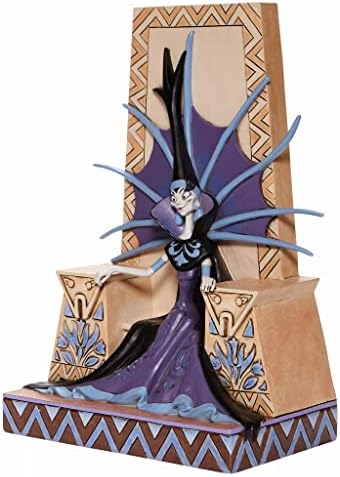 Enesco Disney Tradivers מאת ג'ים שור החריץ החדש של הקיסר yzma על פסלון כסא, 9 אינץ ', רב צבעוני