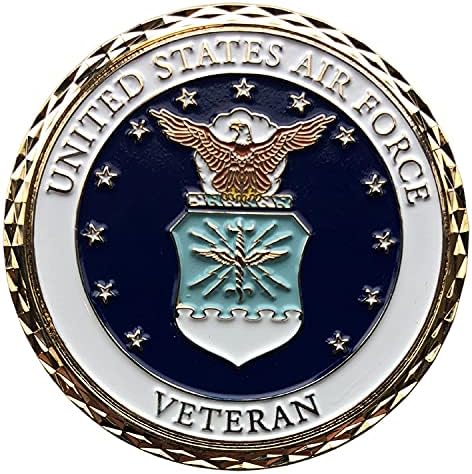 ארצות הברית הוותיקה של חיל האוויר USAF מטבע מטבע ותיבת תצוגה קטיפה כחולה