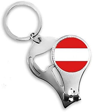 אוסטריה דגל לאומי אירופה קאנטרי ציפורניים ניפר טבעת מפתח בקבוקי שרשרת פותחן