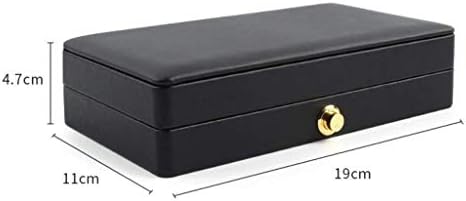XJJZS שחור טבעת עץ אחסון קופסת קופסת תכשיטים מארז קופסת תכשיטים לאחסון ביתי, ארגון תכשיטים