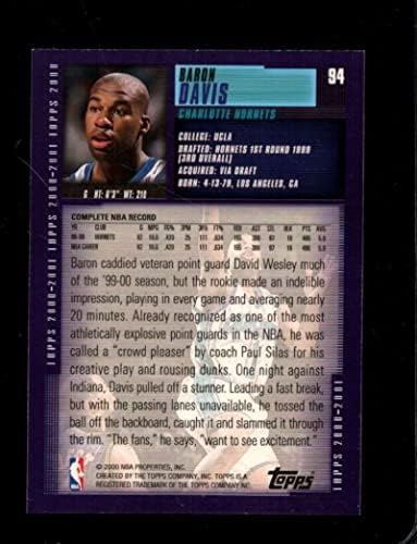 2000-01 Topps 94 Baron Davis Nmmt Hornets
