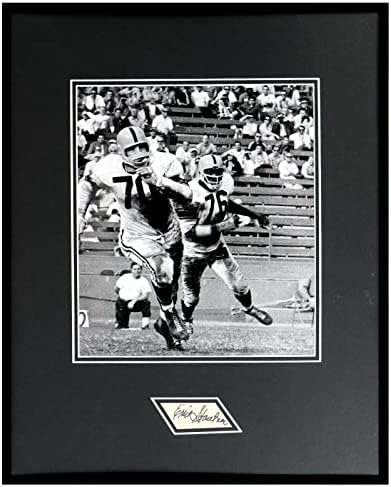 ארני סטאוטנר חתום מסגר 16x20 תצוגת צילום JSA Steelers - תמונות NFL עם חתימה