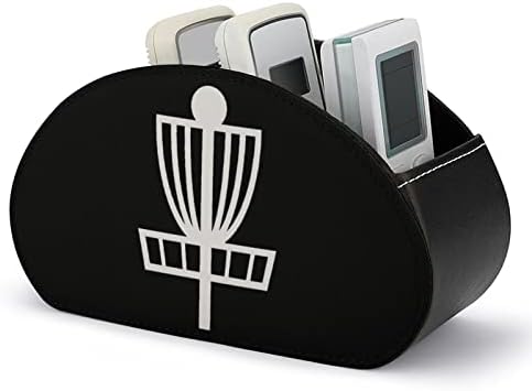 גולף גולף עור PU מחזיקי שולטים מרחוק של שולחן כתיבה מארגן שולחן אופנה עם 5 תא עם 5 תא