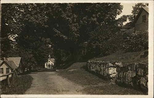 רחוב High Griswoldville, Massachusetts MA גלויה עתיקה מקורית