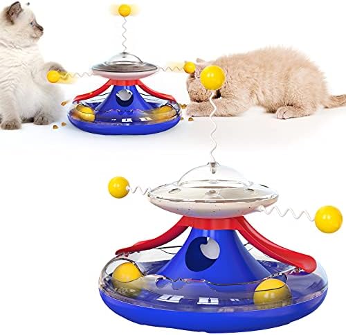 ציוד לחיות מחמד מקלות חתול דליפה צעצוע שולחן רוטרי כדורי כדור צעצועים כדורי כלב אינטראקטיבי לחיות מחמד לכלבים קטנים)