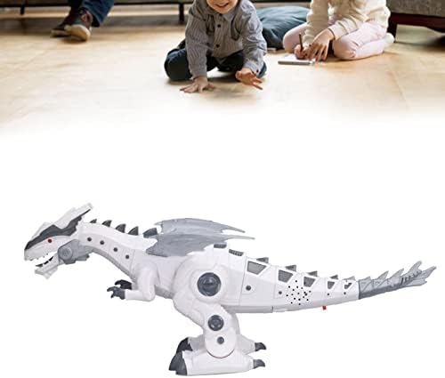 חשמלי דינוזאור צעצוע, חשמלי בעלי החיים צעצועי הליכה מהבהב סימולציה קול טירנוזאורוס רקס מכאני דינוזאור צעצועים לבן