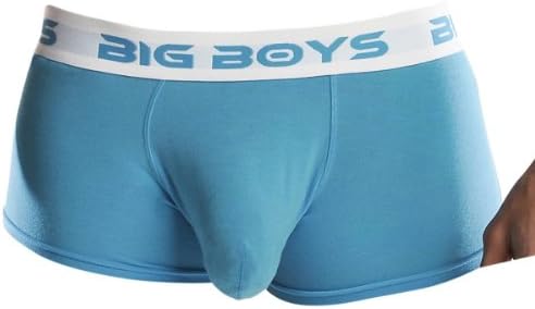 תחתונים לבנים גדולים לגברים נמוכים-כחול ציאן