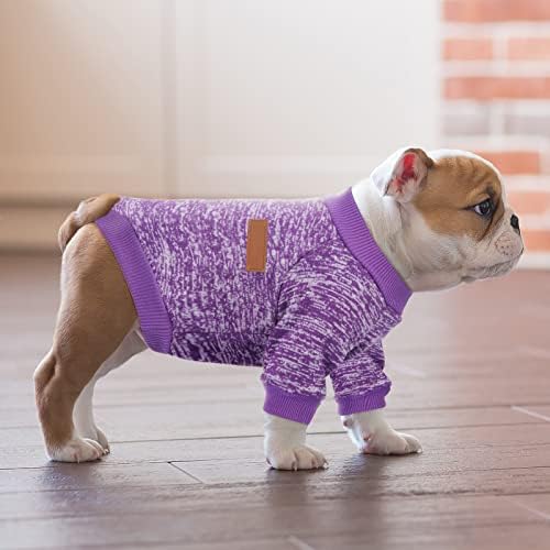 סאטיניור 4 חתיכות כלב בגדי חורף חיות חורף גור סוודר סוודר חמים מעיל בגדים