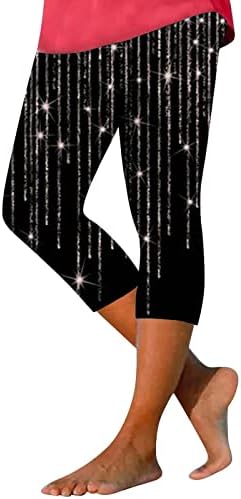 חותלות קאפרי לנשים אימון אימון פרחוני מודפס בקרת בטן מכנסי עיפרון דקים כושר כושר ספורט מכנסי יוגה פעילים