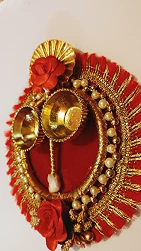 יופי בעבודת יד Roli Chawal Slepatter/Kumkum Chawal/Thali for Pooja/Pestivals/Rakhi, מתאים לכל הטקסים ההודים על ידי אספנות הודית