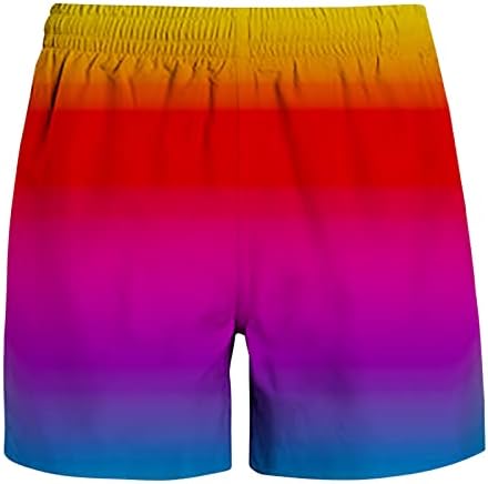 גברים של בגד ים קשת עניבה לצבוע קצר מהיר יבש בגד ים שחייה מכנסיים קצרים בגדי ים עם כיסים עבור חוף קיץ