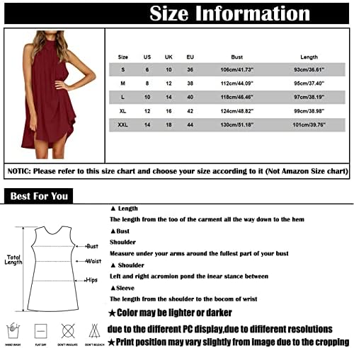 שמלות לנשים 2023, אופנת נשים מודפסת מותניים קפלים שמלה ללא שרוולים רופפים
