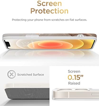 Gviewin לאייפון 12 Case ו- iPhone 12 Pro Case 6.1 ”2020, Marble Parttern Ultra Slim Slim Glossy TPU עמיד ועמיד-זעזועים אטום-גירוד מכסים