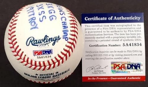 אדי מוריי כתובת כתובת חתימה חתימה חתומה על MLB Baseball PSA/DNA עד COA - כדורי חתימה