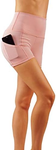 Codefit מותניים גבוהים כיס יוגה בקרת בטן קצרה מתאימה יבש מכנסי יוגה לא מבחינים