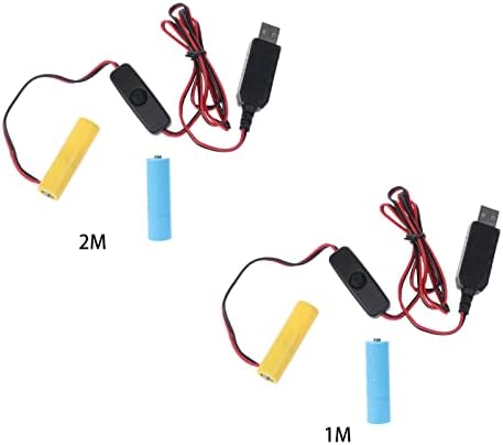 ממיר כוח USB של מיומן DC-Boost סוללה-סוללה עם מתג-2 יחידות 3V AA לצעצועים אלקטרוניים אור LED