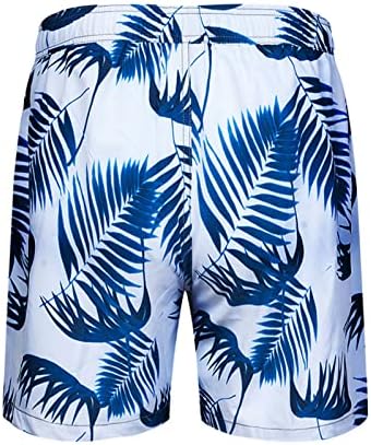 Wenkomg1 גזעי שחייה לגברים, מכנסי חוף בהוואי מזדמנים מכנסיים קצרים שחייה טרופיים מכנסיים קצרים לחופשה לחופשה