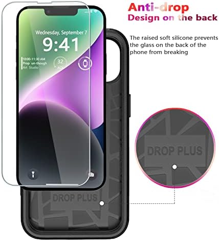 Diverbox מיועד לאייפון 14 פלוס מארז עם עדשת המצלמה של מגן מסך מכסה מקרים עמידים בפני זעזועים כבדים עם Apple iPhone 14 פלוס טלפון 6.7 אינץ