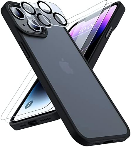 CAREDOCTOR לאייפון 14 PRO MAX מארז: מארז טלפון מגן ברור, אייפון קשיח 14 אטן 14 PROMAX פרומקס שקוף עמיד לעמידה.