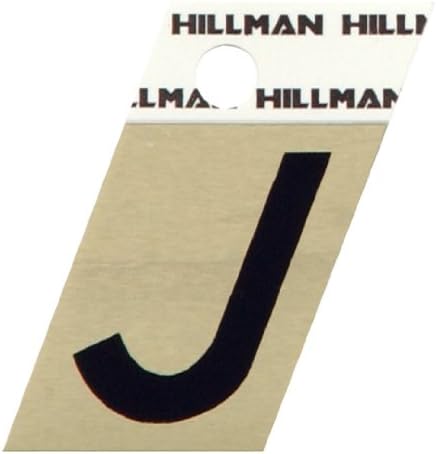 הילמן 840516 1.25 אינץ 'מכתב L חתוך זווית חותכת שלט דבק עצמי, אלומיניום זהב ושחור, 1.375x1.125 אינץ' 1 סימן