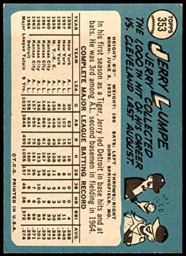 1965 Topps 353 Jerry Lumpe Detroit Tigers Tigers