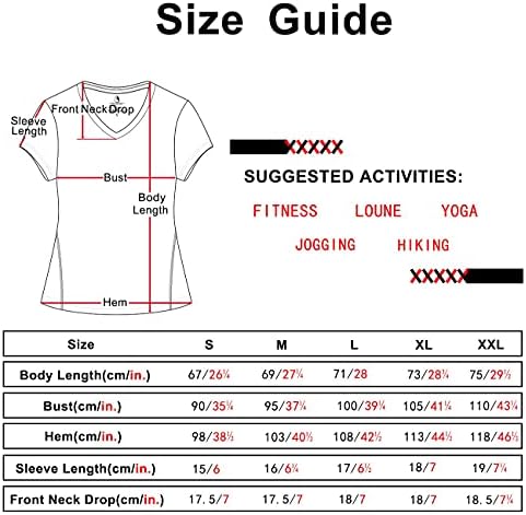 חולצות אימון ICYZONE חולצות יוגה חולצות טריקו-צווארון V-NECT לנשים המפעילות כושר ספורט ספורט שרוול קצר